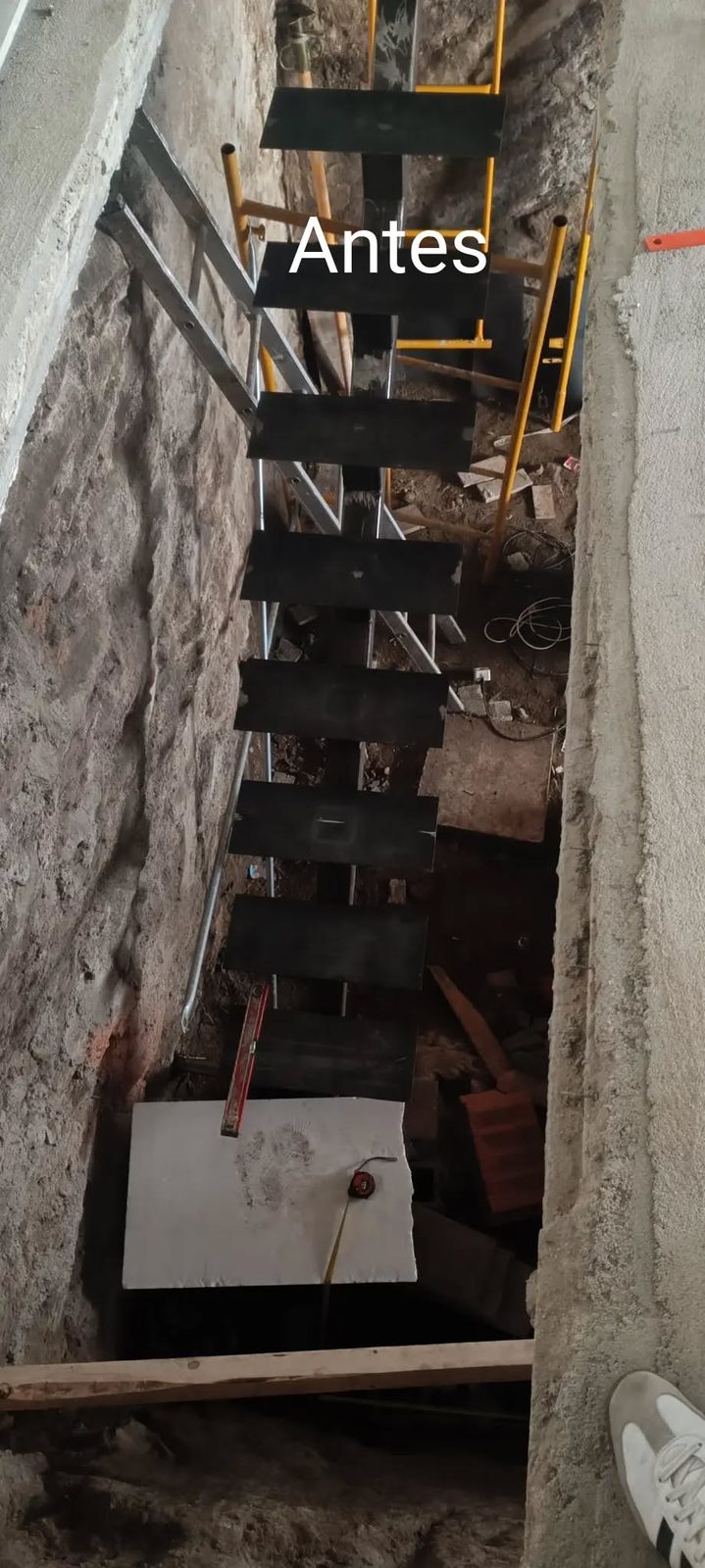 Escadas antes