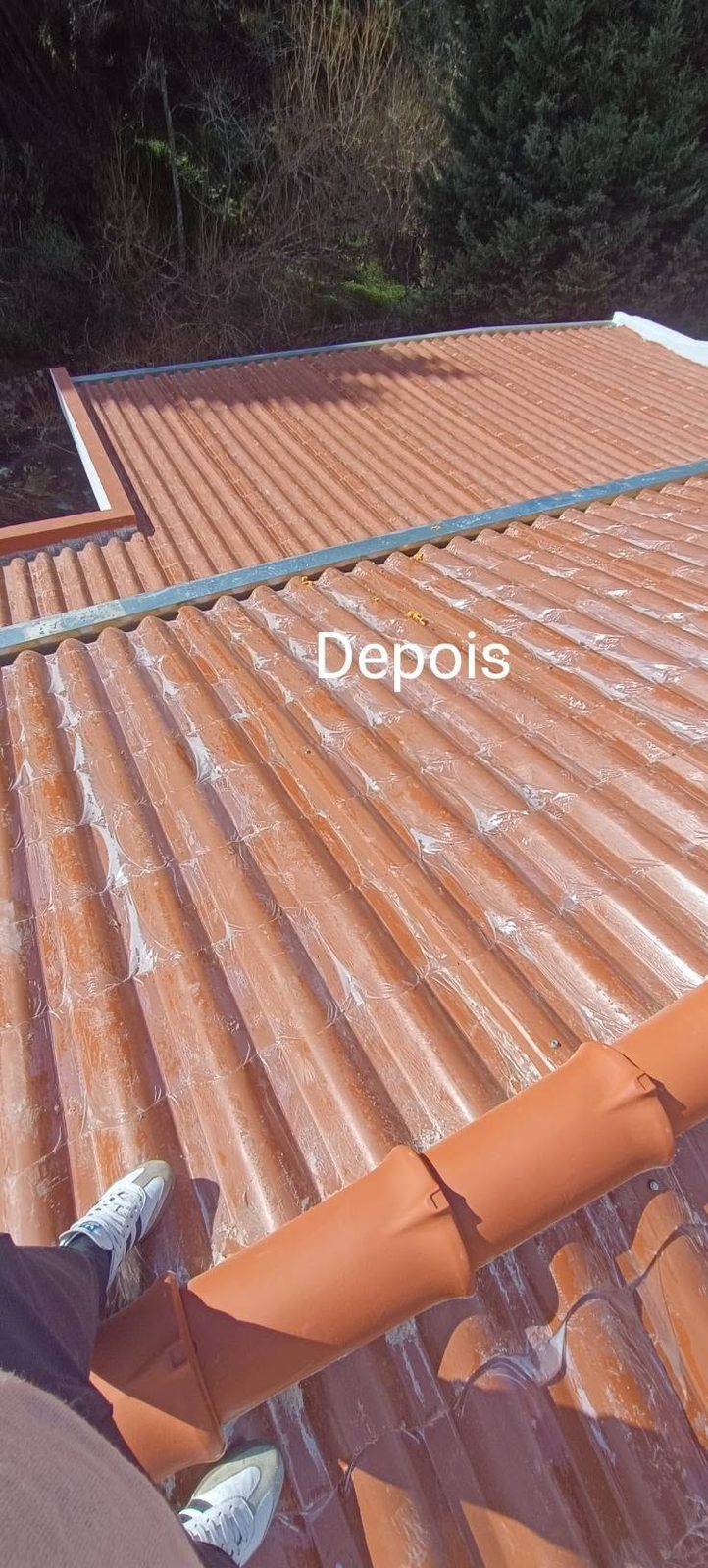 Telhado depois